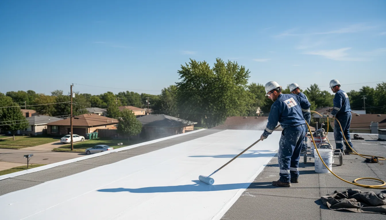 Commercial roof coating in Thorndale, PA near me